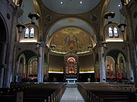 The basilica interior Our Lady of Consolation, Carey, OH - view from the back pew.jpg