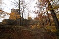 Čeština: Celkový pohled na hrad Oheb v Seči, okr. Chrudim. English: Overview of Oheb castle in Seč, Chrudim District.