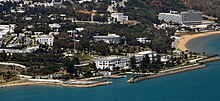 Vue aérienne du palais présidentiel de Carthage