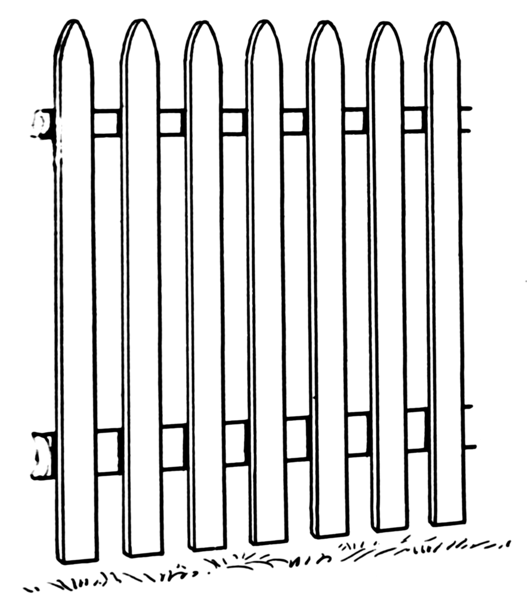 Картинки забор карандаши