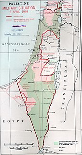 1949 Armistice Agreements Formal ceasefire which ended the 1948 Arab–Israeli War
