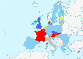 Parties in the European Council between January and June 2013