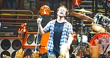 Eddie Vedder of Pearl Jam at the Wells Fargo Center, Philadelphia, on October 22, 2013 PearlJam-Philly2013.JPG