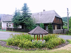 Preserved wooden house in Pec