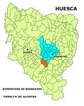 Localização da Peralta de Alcofea