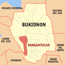Pangantucan na Bukidnon Coordenadas : 7°49'59"N, 124°49'46"E