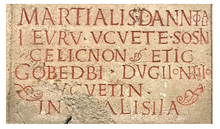 The Martialis Dannotali inscription Pierre de Martialis.png