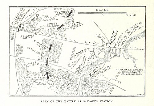 Plan of the Battle of Savage Station PlanOfSavSta.jpg