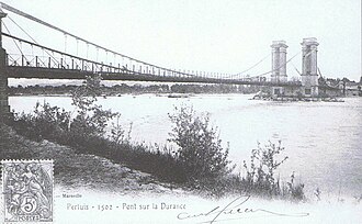 Durance-brug in 1900