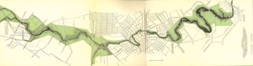 1919 map of original commission's study RahwayRiverParkPlan1919.tif