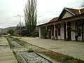 Зграда железничке станице у Прокупљу и поглед на пероне