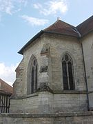 Chevet gothique de l'église de Rances