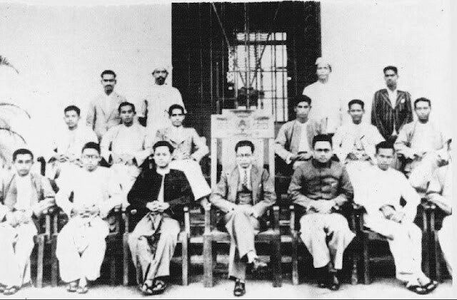 Portrait of the Rangoon University Student Union in 1936