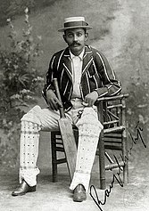 Ranjitsinhji was regarded as one of the best batsmen of his time. Ranjitsinhji c1900.jpg