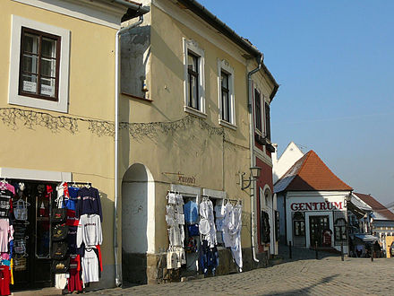 Rimsky and Radubiczky monument houses on the Main square