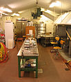 The kitchen of Rödberget Fort that prepared food for the whole fort crew.