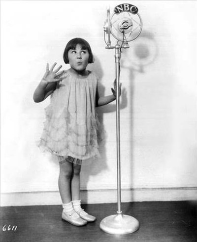 Baby Rose Marie, NBC Radio star in 1930