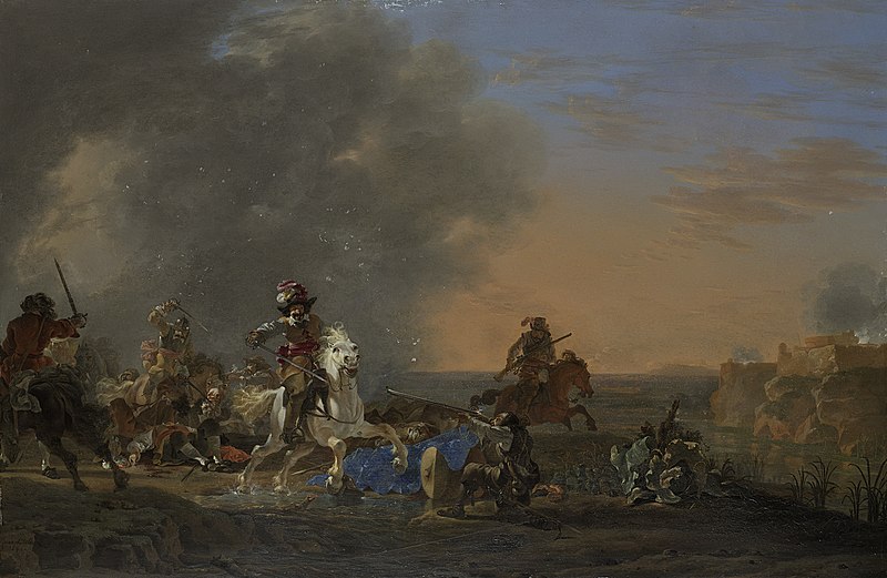 File:Ruitergevecht bij zonsondergang. Rijksmuseum SK-A-5.jpeg