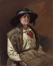 Portrait d'Hilary Mackinnon, future Mme J. S. Reid, 1913.