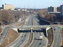 Droga S86 w Sosnowcu (skrzyżowanie dwupoziomowe z ulicą Grota-Roweckiego)