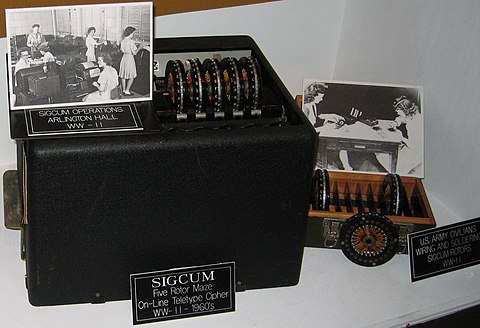 SIGCUM on display at the US National Cryptologic Museum. SIGCUM.jpg