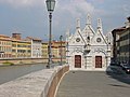 Pisa "Santa Maria della Spina" kilisesi cephesi