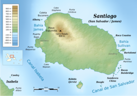 Mappa topografica di Santiago (Galapagos)-it.png