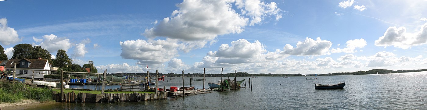 la marbranĉo vidata de la urbo Schleswig