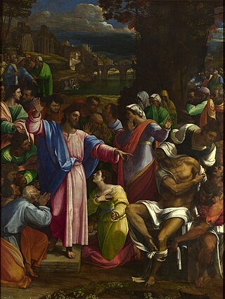 <i>The Raising of Lazarus</i> (Sebastiano del Piombo) Painting by Sebastiano del Piombo