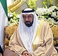 Khalifa bin Zayed Al Nahayan, emir de Abu Dabi y president d'os Emiratos Arabes Unitos