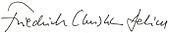 signature de Friedrich Christian Delius