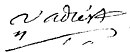 Firma di Marc Guillaume Alexis Vadier