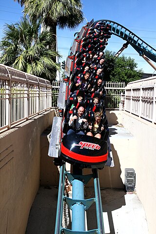 <span class="mw-page-title-main">Speed – The Ride</span> Launched roller coaster in Las Vegas, Nevada