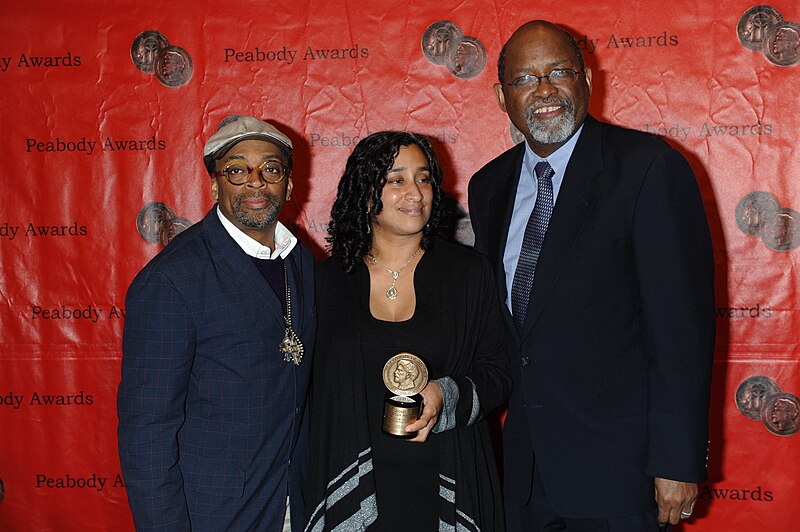 File:Spike Lee, Geeta Gandbhir and Samuel D. Pollard, May 2011 (6).jpg