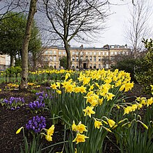 Springtime in Blythswood Square, Glasgow, created in the 1820s. Springtime in Blythswood Square, Glasgow.jpg