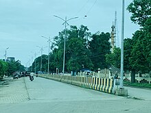 Newly constructed stadium Road