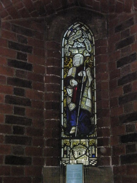 File:Stained glass window on the south wall at St Peter's, Somers Town (8) - geograph.org.uk - 1484969.jpg