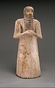 Adorador masculino de pie, mesopotámico, 2750-2600 a.C.