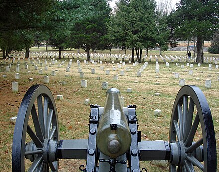 M1857 Napoleon at Stones River battlefield cemetery.