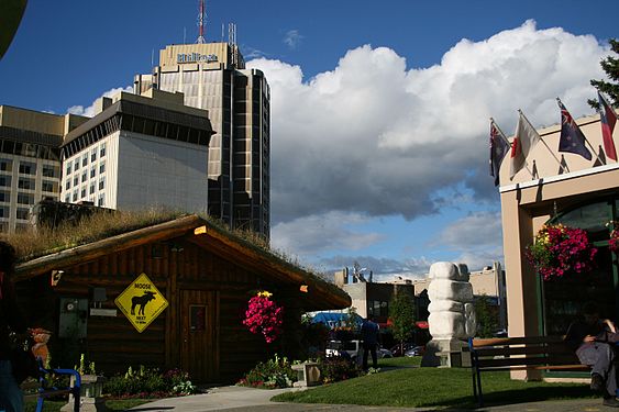 Street view in Anchorage, Alaska