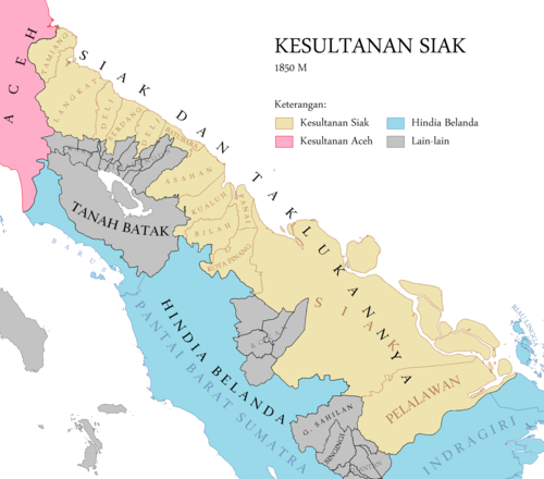 Siak and its dependencies, 1850.