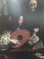 路易吉·米拉多利（英语：Luigi Miradori）的《魯特琴演奏家》（Suonatrice di Liuto），136 × 100cm，約作於1640年，1874年始藏，藏於紅宮。[34]