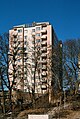 * Nomination Residential buildings built in 1958-62. Tallbacken, Nacka. --Ankara 14:12, 6 April 2011 (UTC) * Decline Tight crop, obscured by trees, unsharp. -- King of Hearts 06:18, 15 April 2011 (UTC)