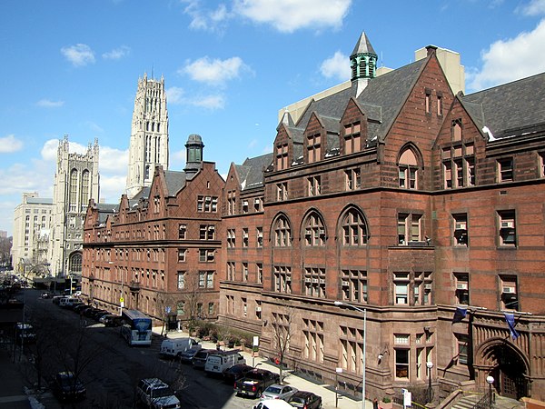 Teachers College buildings on Broadway and 120th St., looking northwest