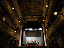 Interno del teatro sociale