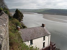 The Dylan Thomas Boathouse at Laugharne and the Taf estuary The Boathouse - geograph.org.uk - 461239.jpg