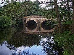 Sungai Derwent di Leadmill Jembatan