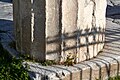 The lower part of a Doric column at the Gate of Athena Archegetis (Roman Agora), 1st cent. B.C. Athens.