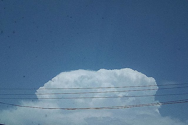 Cumulonimbus calvus cloud in Monterrey, Mexico.