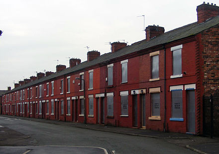 The Housing Market Renewal Initiative has identified Salford as having areas with terraced housing unsuited to modern needs.[43]